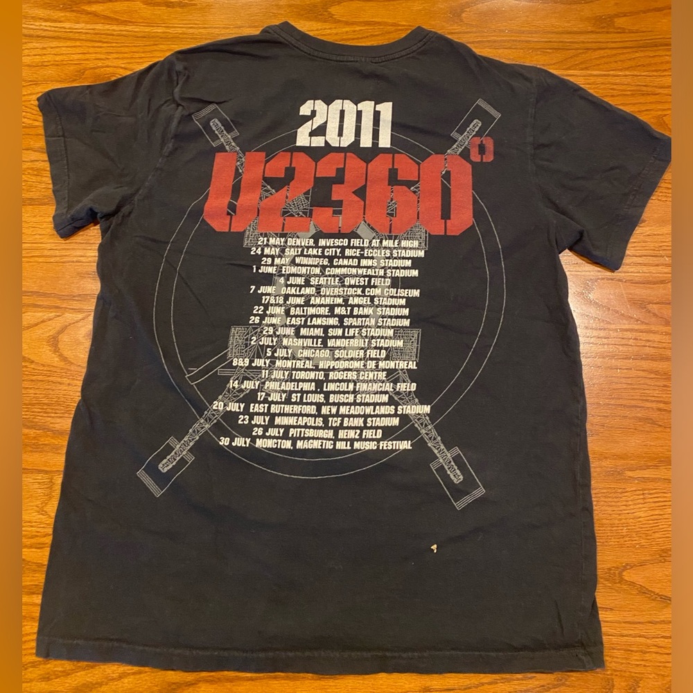 U2 360 Tour Band Merch T-Shirt